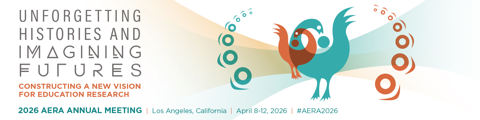 Logo for the 2026 AERA Conference