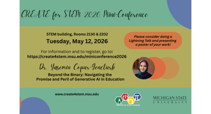 CREATE for STEM mini-conference flyer CREATE for STEM mini-conference flyer