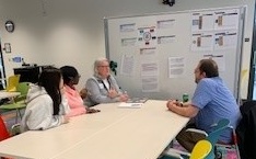 AJ Edson and Yvonne Slanger Grant with small group