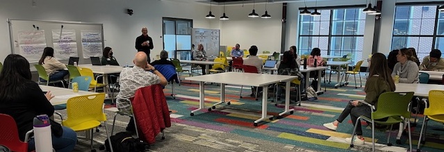 Vince Melfi addressing the group Vince Melfi providing opening remarks