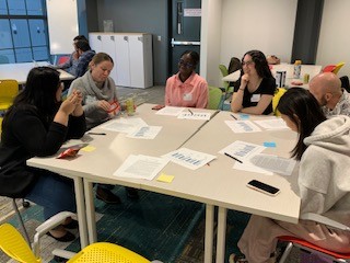 Eunice Tachie-Menson and Sevda Sadik group discussion