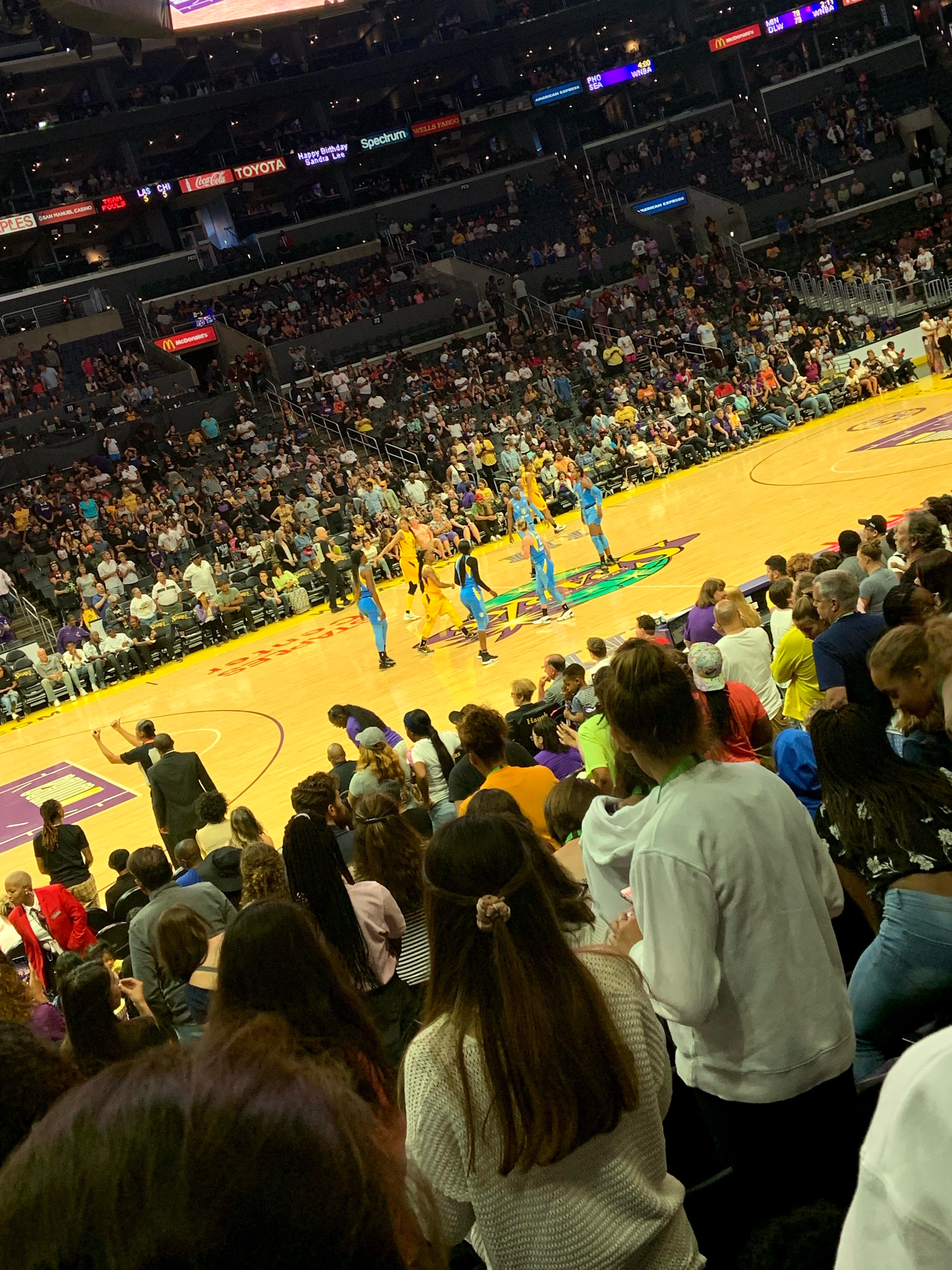 Angel at LA Sparks Game