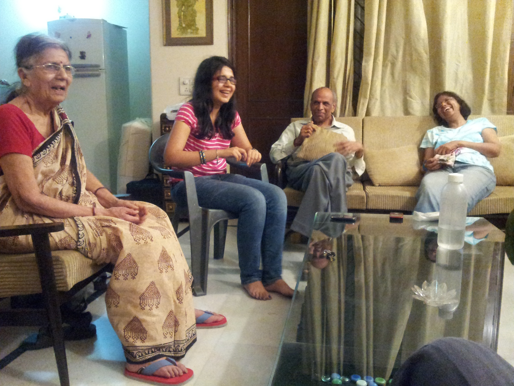 Ayesha with Grandparents