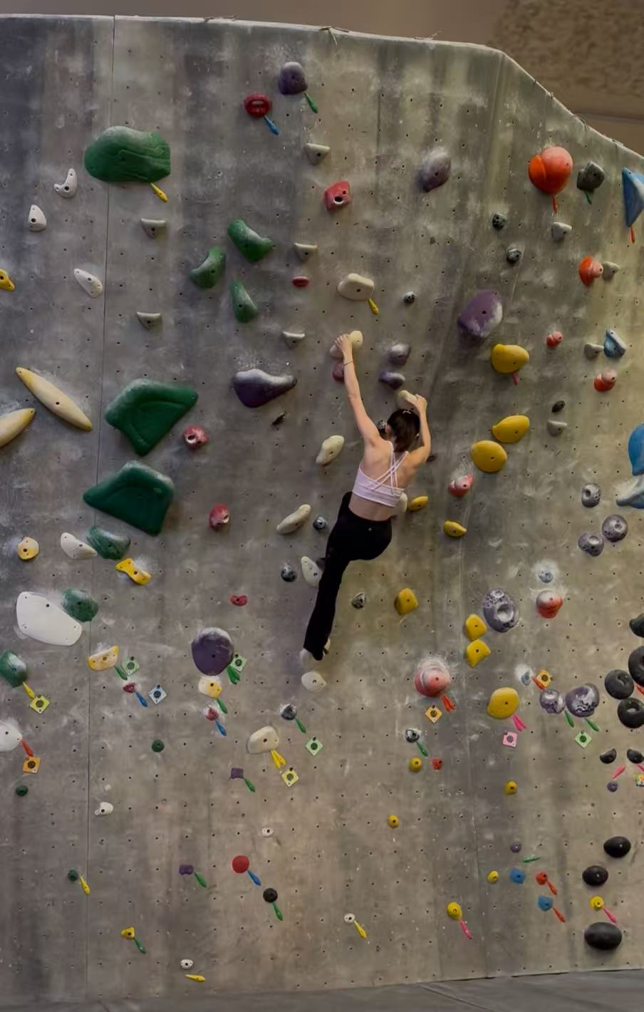 Elina rock climbing photo 1