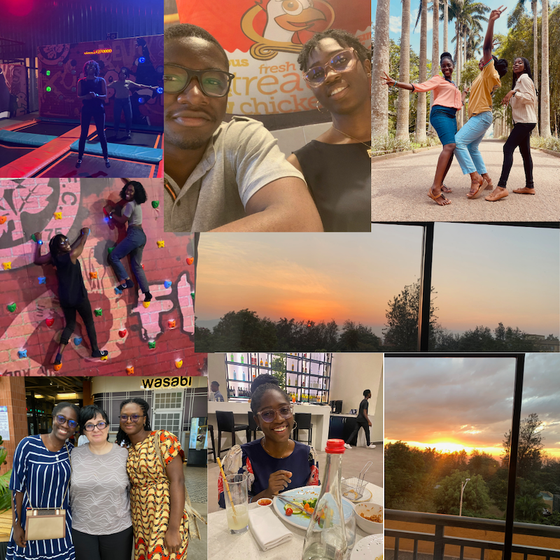 Photos of Eunice in her hobbies