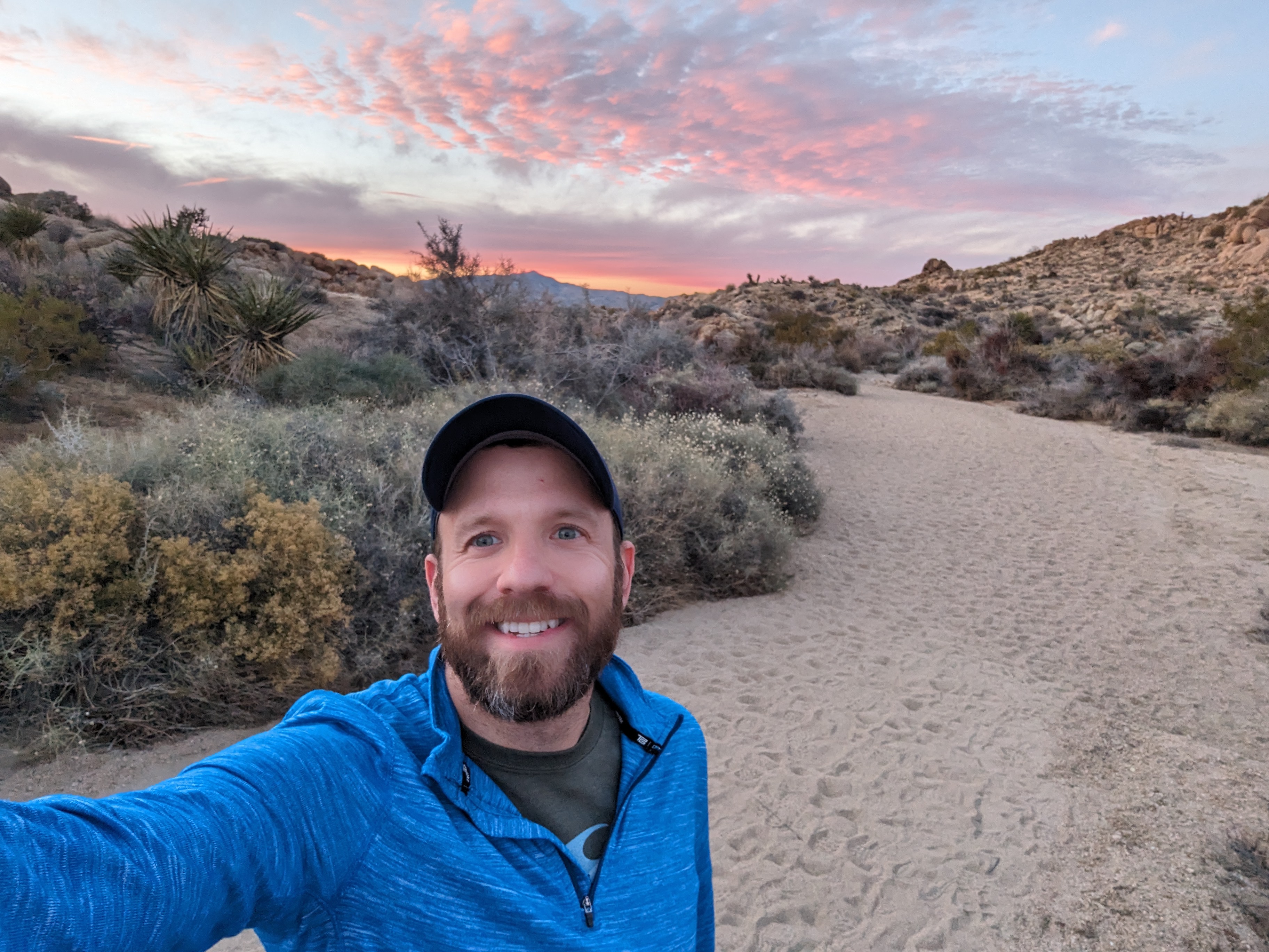 Matt enjoying a desert hike 