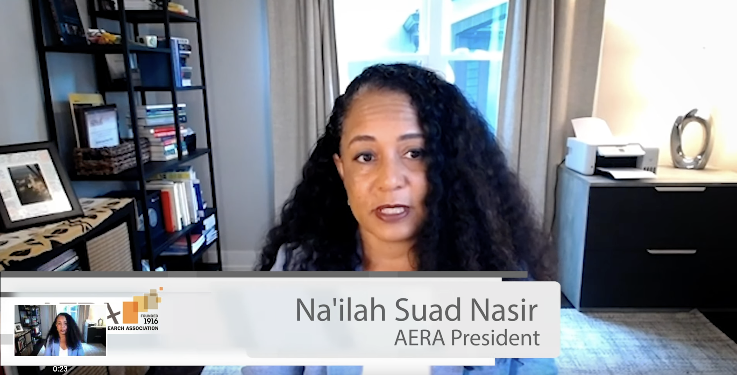 AERA President Na'ilah Suad Nasir 