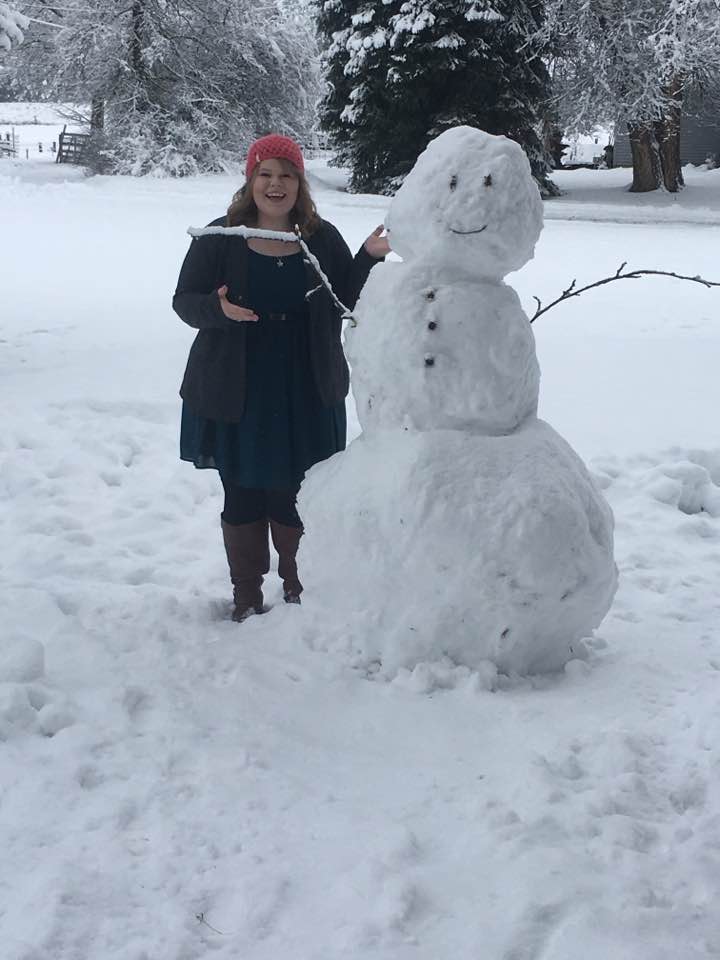 Sarah and Snowman